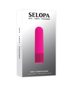Selopa Tiny Temptation Rechargeable Silicone Bullet Vibrator Pink
