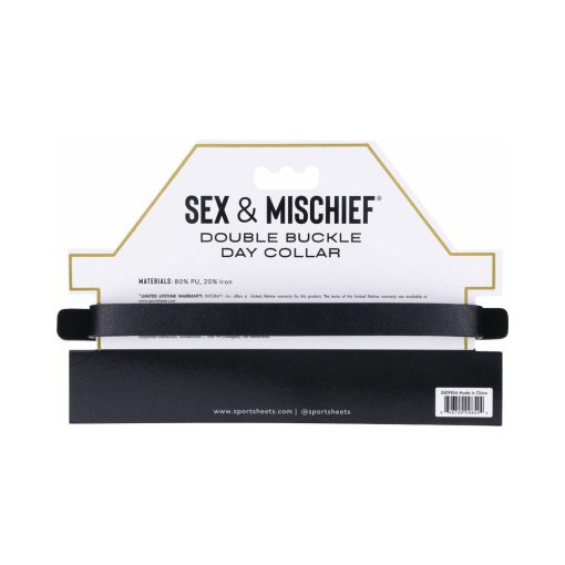 Sportsheets Sex & Mischief Double Buckle Day Collar - Image 9