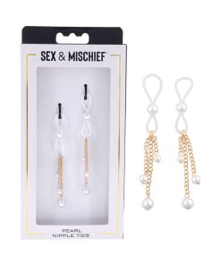 Sportsheets Sex & Mischief Pearl Nipple Ties
