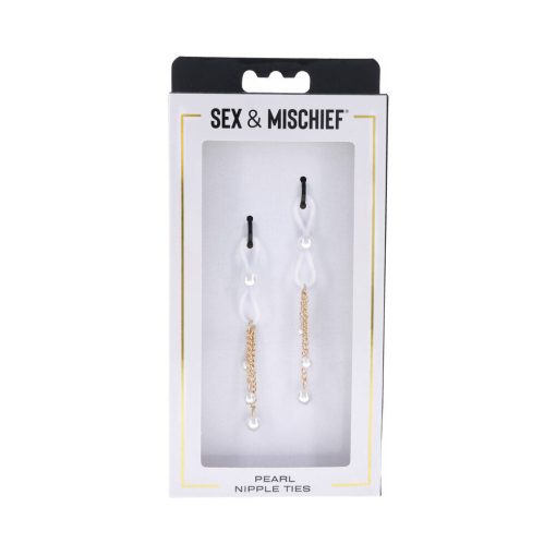 Sportsheets Sex & Mischief Pearl Nipple Ties - Image 2