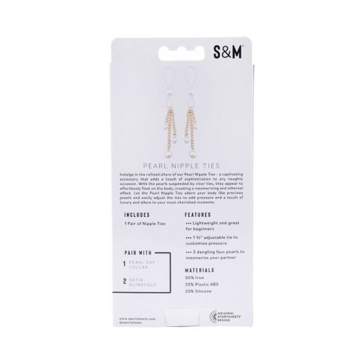 Sportsheets Sex & Mischief Pearl Nipple Ties - Image 5