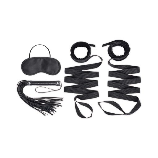 Lux Fetish Bondage Bed Strap And Flogger 4-Piece Kit - Image 2