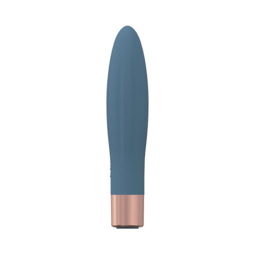 Loveline Fame 10 Speed Mini-Vibe Silicone Rechargeable Waterproof Blue/Grey - Image 2