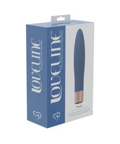 Loveline Fame 10 Speed Mini-Vibe Silicone Rechargeable Waterproof Blue/Grey