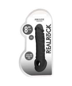 Realrock Skin 8 In. Penis Extender Sling Black