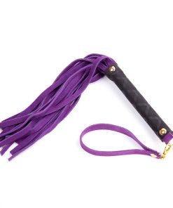 Ple'Sur Mini Leather Flogger Purple
