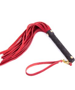 Ple'Sur Mini Leather Flogger Red