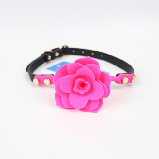 Ple'Sur Flower Ball Gag Breathable Silicone Pink - Image 6
