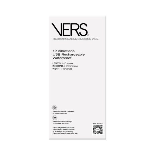 Vers Rechargeable Silicone Plug Vibe - Image 5