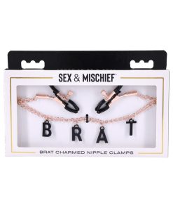 Sportsheets Sex & Mischief Brat Charmed Nipple Clamps