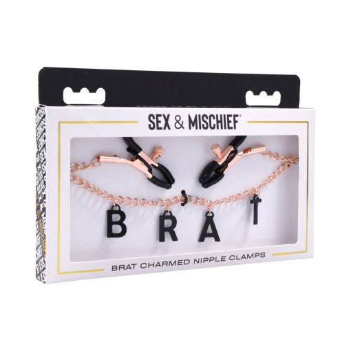 Sportsheets Sex & Mischief Brat Charmed Nipple Clamps - Image 6
