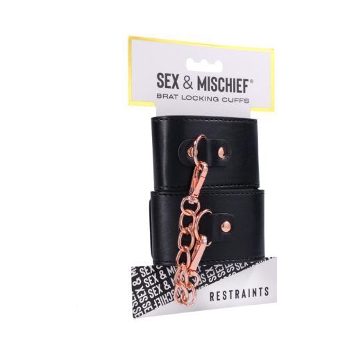 Sportsheets Sex & Mischief Brat Locking Cuffs - Image 7