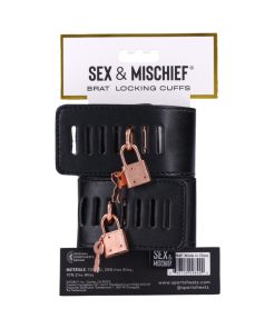 Sportsheets Sex & Mischief Brat Locking Cuffs