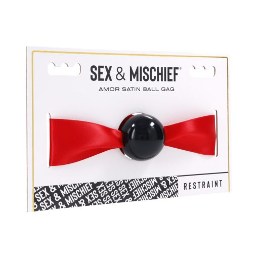 Sportsheets Sex & Mischief Amor Satin Ball Gag - Image 5