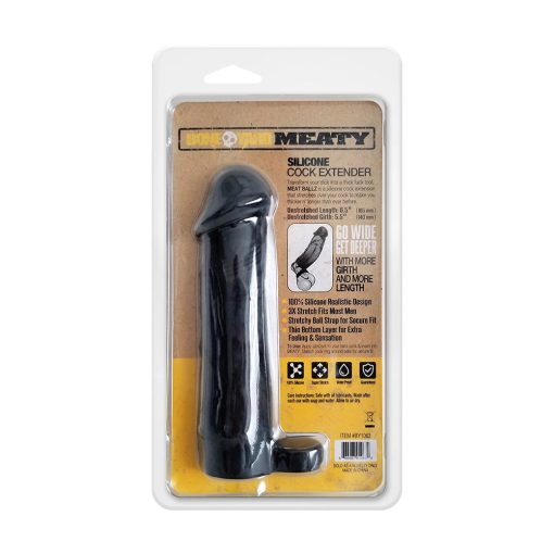 Boneyard Meaty Silicone Cock Extender Black - Image 5