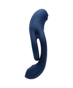 Zero Tolerance Ring Around The Rosy Rechargeable Vibrating Dual C-Ring Silicone Blue