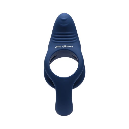Zero Tolerance Ring Around The Rosy Rechargeable Vibrating Dual C-Ring Silicone Blue - Image 5