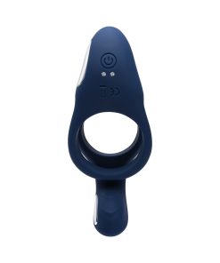 Zero Tolerance Ring Around The Rosy Rechargeable Vibrating Dual C-Ring Silicone Blue