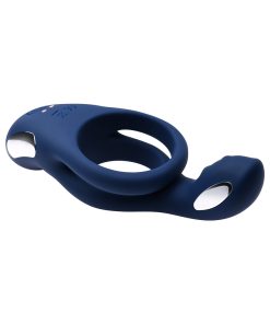 Zero Tolerance Ring Around The Rosy Rechargeable Vibrating Dual C-Ring Silicone Blue