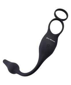 Zero Tolerance Plug & Tug Rechargeable Vibrating C-Ring Combo Silicone Black