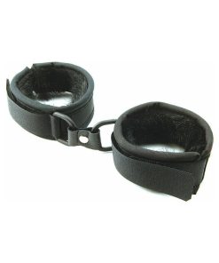 Mink Faux Fur Handcuffs Black
