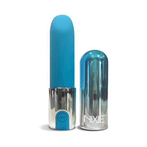 Nixie Smooch Rechargeable Lipstick Vibrator Blue Ombre - Image 2