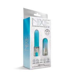 Nixie Smooch Rechargeable Lipstick Vibrator Blue Ombre