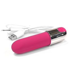 Nixie Smooch Rechargeable Lipstick Bullet Vibrator Pink Ombre