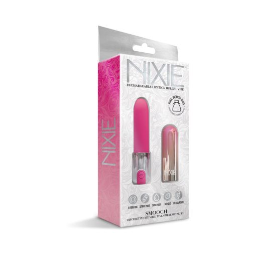 Nixie Smooch Rechargeable Lipstick Bullet Vibrator Pink Ombre - Image 5