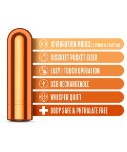 Kool Vibes Rechargeable Mini Bullet Tangerine