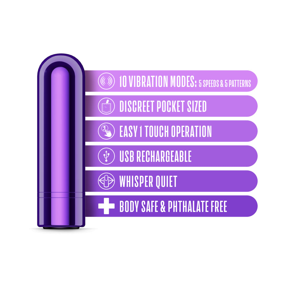 Kool Vibes Rechargeable Mini Bullet Grape 5 Kool Vibes Rechargeable Mini Bullet Grape - Image 5