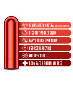 Kool Vibes Rechargeable Mini Bullet Cherry