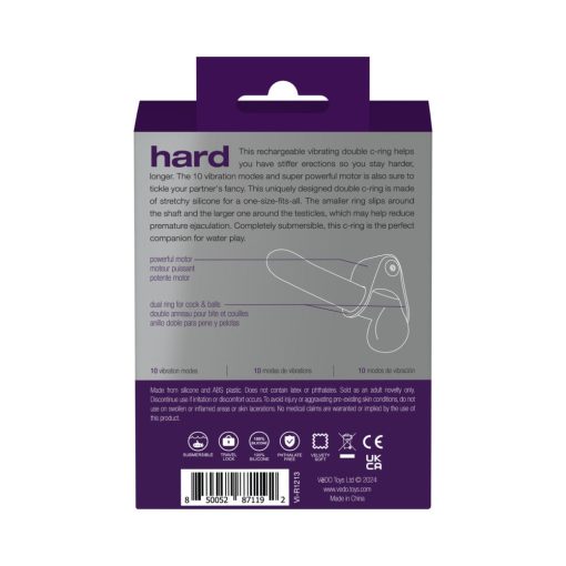 Vedo Hard Rechargeable C-Ring Purple - Image 8