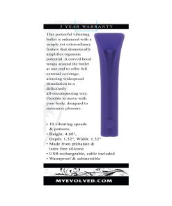 Evolved Full Coverage Rechargeable Bullet Silicone Purple