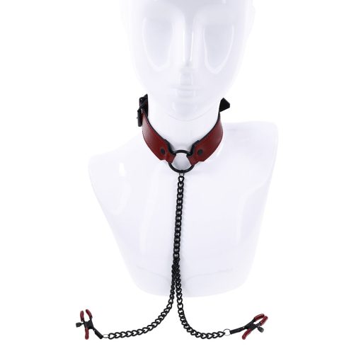 Sportsheets Saffron Collar With Nipple Clamps - Image 3