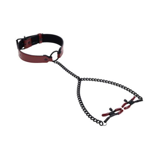 Sportsheets Saffron Collar With Nipple Clamps - Image 9