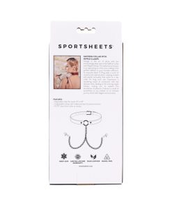 Sportsheets Saffron Collar With Nipple Clamps