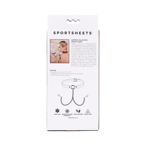 Sportsheets Saffron Collar With Nipple Clamps - Image 13