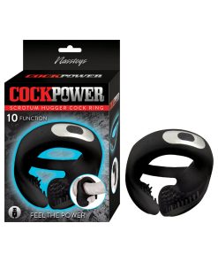 Cockpower Scrotum Hugger Cock Ring Black