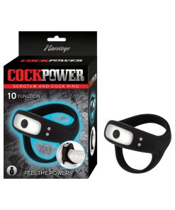 Cockpower Scrotum And Cock Ring Black