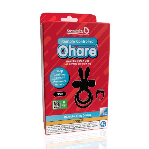 Screaming O Remote Controlled Ohare Vibrating Ring Black - Image 6