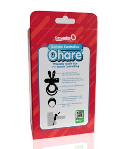 Screaming O Remote Controlled Ohare Vibrating Ring Black