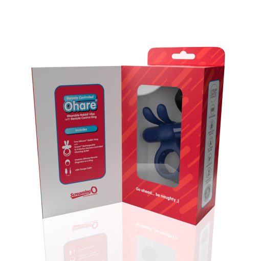 Screaming O Remote Controlled Ohare Vibrating Ring Blue - Image 2