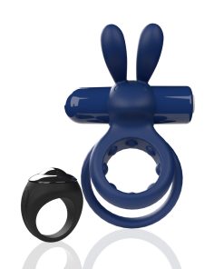 Screaming O Remote Controlled Ohare Vibrating Ring Blue