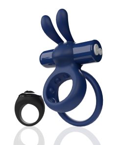 Screaming O Remote Controlled Ohare Vibrating Ring Blue