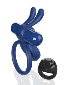 Screaming O Remote Controlled Ohare Vibrating Ring Blue