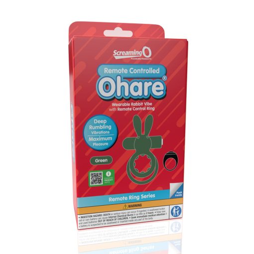 Screaming O Remote Controlled Ohare Vibrating Ring Green - Image 6