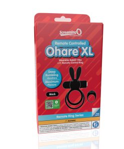 Screaming O Remote Controlled Ohare Xl Vibrating Ring Black