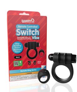 Screaming O Remote Controlled Switch Vibrating Ring Black
