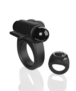 Screaming O Remote Controlled Switch Vibrating Ring Black
